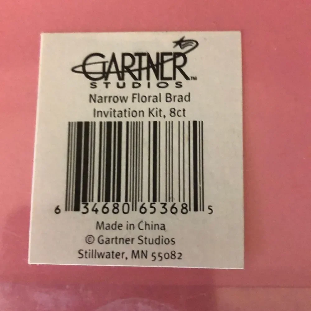 NIP Pink & Green Tall Note Cards w/Envelop…